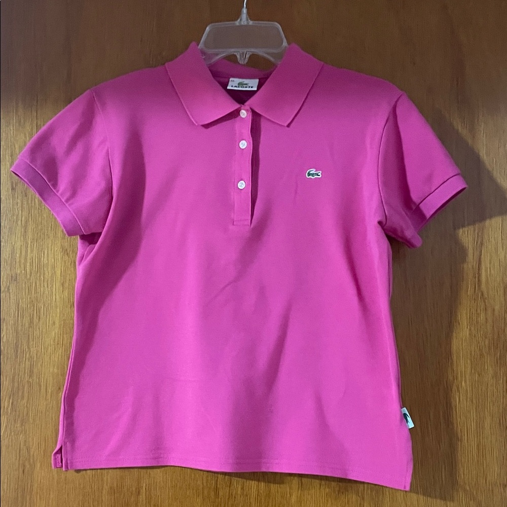 Lacoste Fuchsia Polo Shirt women’s size 44